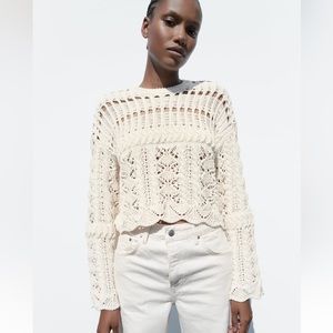 NWOT Crochet Sweater